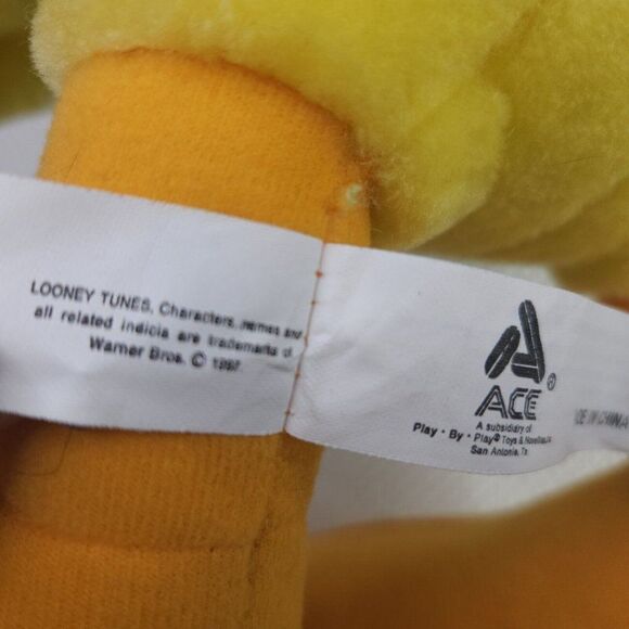 Vintage 90s Looney Tunes Tweety Bird Plush Robin Hood 19" Warner Bros Stuffed - Picture 5 of 7